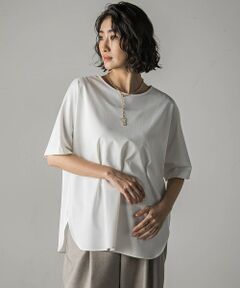 バックサテンカットソー≪洗濯機で洗える≫