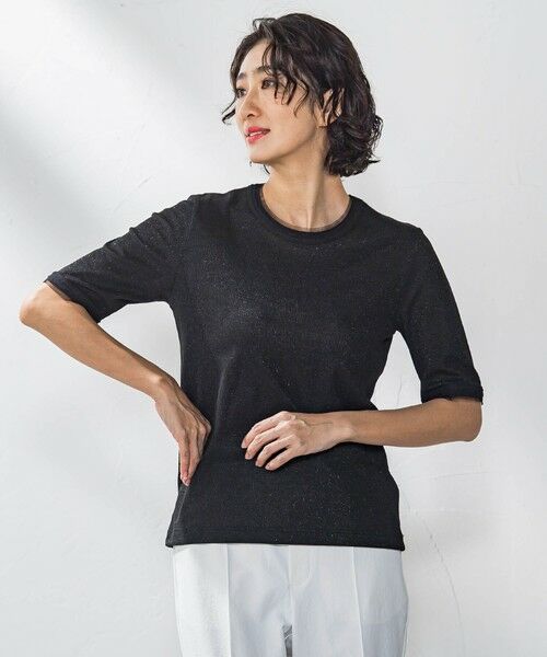 la.f... / ラ・エフ カットソー | 【WEB限定】ラメリブプルオーバー≪手洗い可能≫ | 詳細11