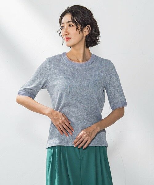 la.f... / ラ・エフ カットソー | 【WEB限定】ラメリブプルオーバー≪手洗い可能≫ | 詳細19