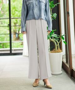 la.f... / ラ・エフ その他パンツ | 【旅楽シリーズ】”シワレス”ワイドパンツ≪洗濯機で洗える≫