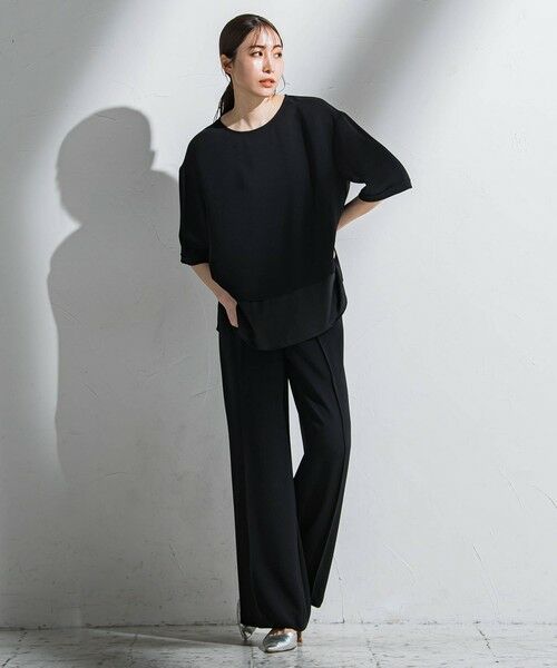 la.f... / ラ・エフ その他パンツ | 【旅楽シリーズ】”シワレス”ワイドパンツ≪洗濯機で洗える≫ | 詳細3