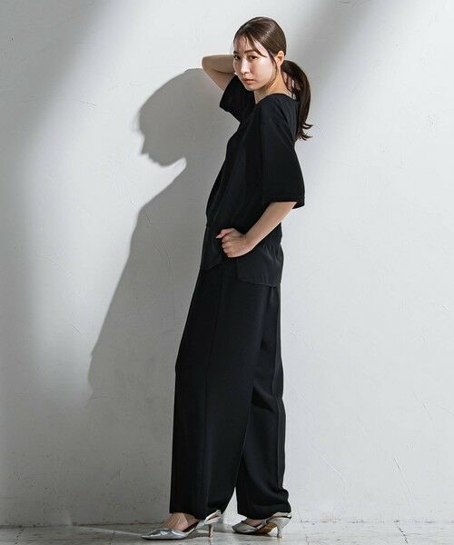 la.f... / ラ・エフ その他パンツ | 【旅楽シリーズ】”シワレス”ワイドパンツ≪洗濯機で洗える≫ | 詳細4