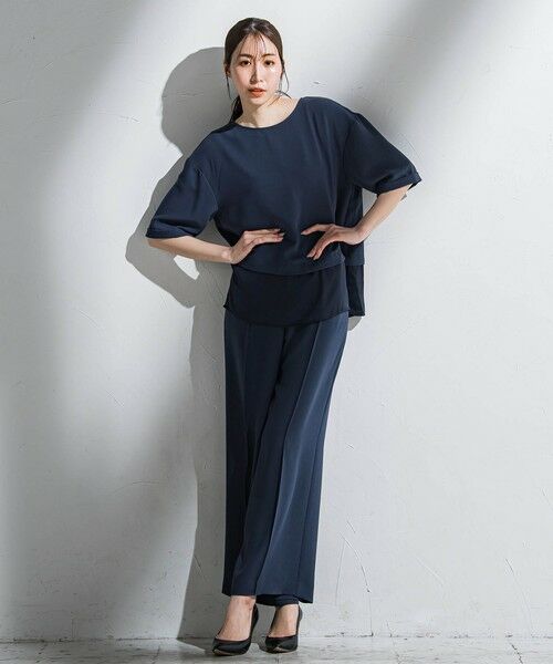 la.f... / ラ・エフ その他パンツ | 【旅楽シリーズ】”シワレス”ワイドパンツ≪洗濯機で洗える≫ | 詳細18