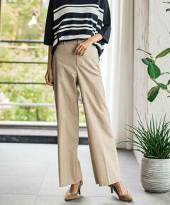 la.f... / ラ・エフ その他パンツ | バックラッシュリネン混パンツ≪洗濯機で洗える≫