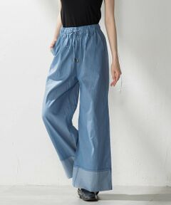 la.f... / ラ・エフ その他パンツ | 【biyori】ダンガリーワイドパンツ≪手洗い可能≫