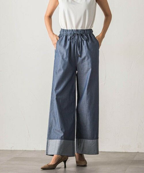 la.f... / ラ・エフ その他パンツ | 【biyori】ダンガリーワイドパンツ≪手洗い可能≫ | 詳細1