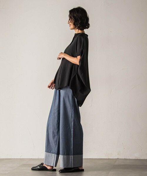 la.f... / ラ・エフ その他パンツ | 【biyori】ダンガリーワイドパンツ≪手洗い可能≫ | 詳細10