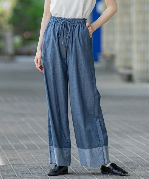 la.f... / ラ・エフ その他パンツ | 【biyori】ダンガリーワイドパンツ≪手洗い可能≫ | 詳細12