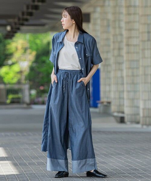 la.f... / ラ・エフ その他パンツ | 【biyori】ダンガリーワイドパンツ≪手洗い可能≫ | 詳細17