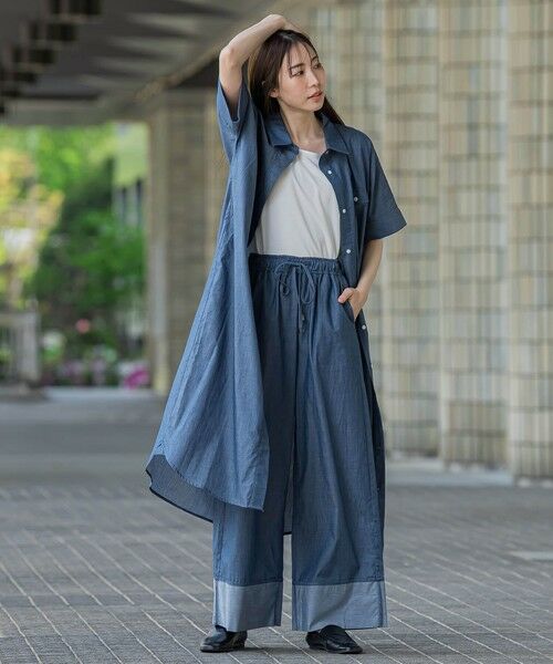 la.f... / ラ・エフ その他パンツ | 【biyori】ダンガリーワイドパンツ≪手洗い可能≫ | 詳細18