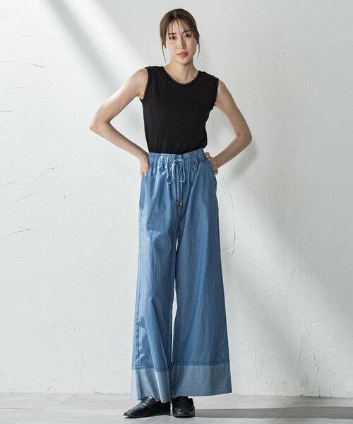 la.f... / ラ・エフ その他パンツ | 【biyori】ダンガリーワイドパンツ≪手洗い可能≫ | 詳細30