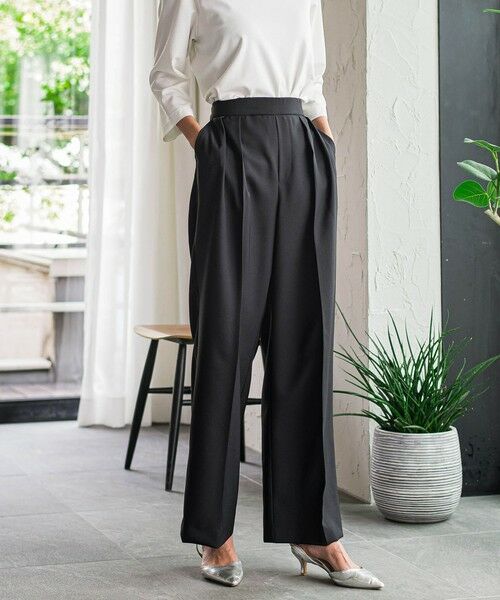 la.f... / ラ・エフ その他パンツ | 【WEB限定】タックワイドパンツ≪洗濯機で洗える≫ | 詳細1