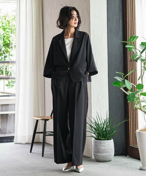 la.f... / ラ・エフ その他パンツ | 【WEB限定】タックワイドパンツ≪洗濯機で洗える≫ | 詳細19