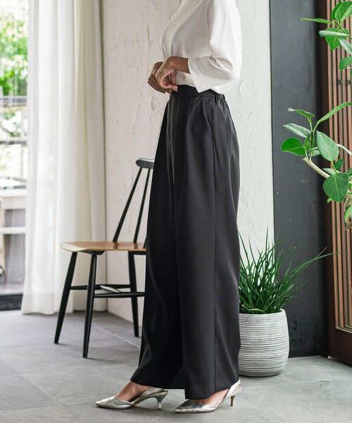 la.f... / ラ・エフ その他パンツ | 【WEB限定】タックワイドパンツ≪洗濯機で洗える≫ | 詳細2