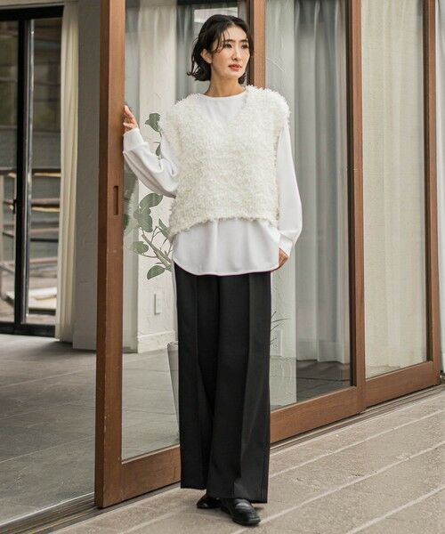 la.f... / ラ・エフ その他パンツ | 【WEB限定】タックワイドパンツ≪洗濯機で洗える≫ | 詳細20