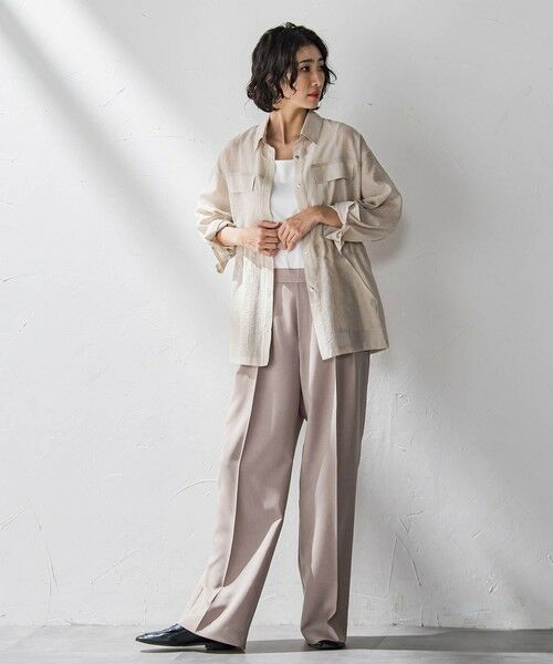 la.f... / ラ・エフ その他パンツ | 【WEB限定】タックワイドパンツ≪洗濯機で洗える≫ | 詳細28