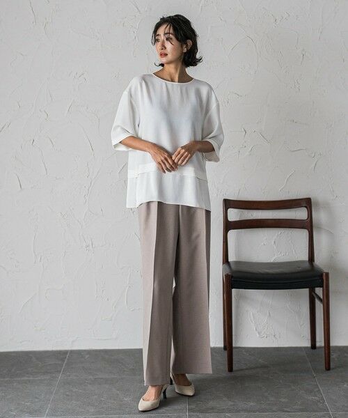 la.f... / ラ・エフ その他パンツ | 【WEB限定】タックワイドパンツ≪洗濯機で洗える≫ | 詳細30