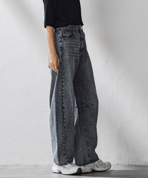 la.f... / ラ・エフ デニムパンツ | 【WEB限定】デニムカーブパンツ≪洗濯機で洗える≫ | 詳細3