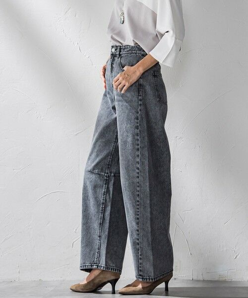 la.f... / ラ・エフ デニムパンツ | 【WEB限定】デニムカーブパンツ≪洗濯機で洗える≫ | 詳細10