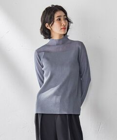 la.f... / ラ・エフ ニット・セーター | シアーモックネックニット≪手洗い可能≫