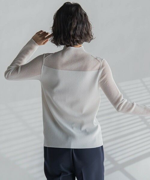 la.f... / ラ・エフ ニット・セーター | シアーモックネックニット≪手洗い可能≫ | 詳細2