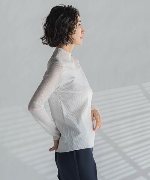 la.f... / ラ・エフ ニット・セーター | シアーモックネックニット≪手洗い可能≫ | 詳細3