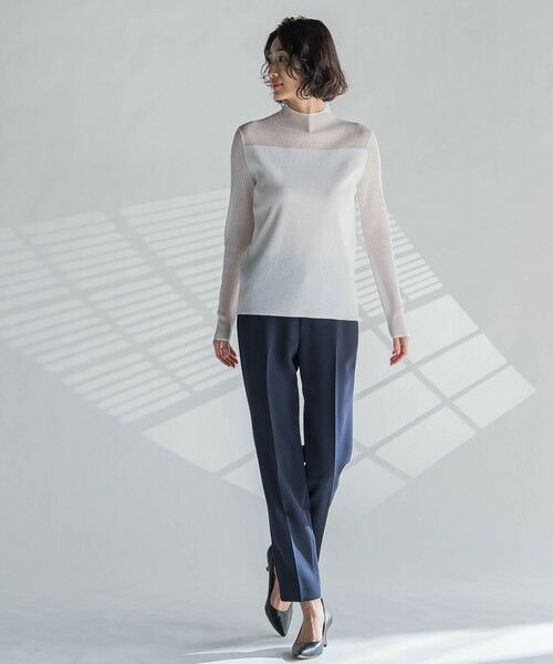 la.f... / ラ・エフ ニット・セーター | シアーモックネックニット≪手洗い可能≫ | 詳細6