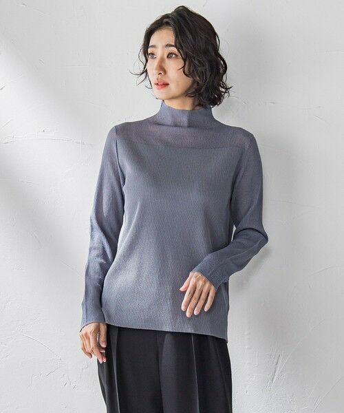 la.f... / ラ・エフ ニット・セーター | シアーモックネックニット≪手洗い可能≫ | 詳細15