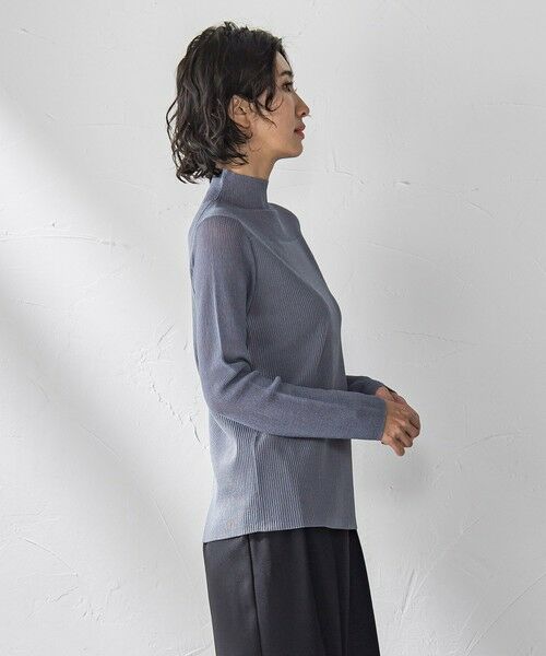 la.f... / ラ・エフ ニット・セーター | シアーモックネックニット≪手洗い可能≫ | 詳細17