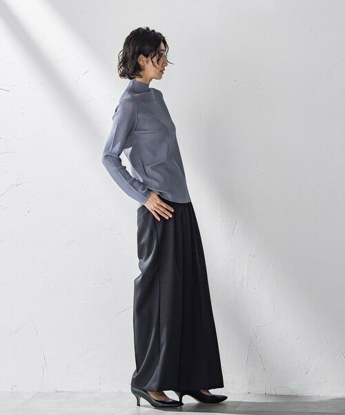 la.f... / ラ・エフ ニット・セーター | シアーモックネックニット≪手洗い可能≫ | 詳細20