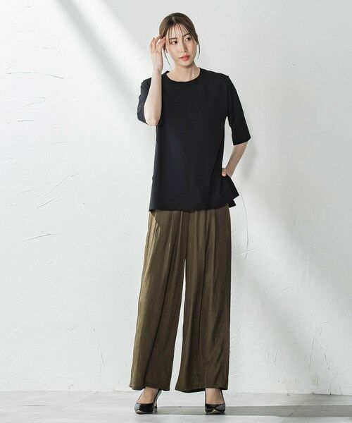 la.f... / ラ・エフ ニット・セーター | Tシャツ風ニットプルオーバー≪手洗い可能≫ | 詳細13