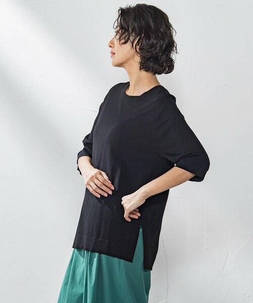 la.f... / ラ・エフ ニット・セーター | Tシャツ風ニットプルオーバー≪手洗い可能≫ | 詳細16