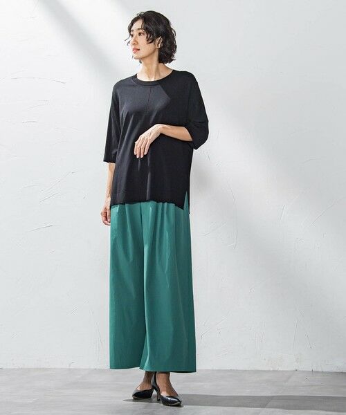 la.f... / ラ・エフ ニット・セーター | Tシャツ風ニットプルオーバー≪手洗い可能≫ | 詳細21