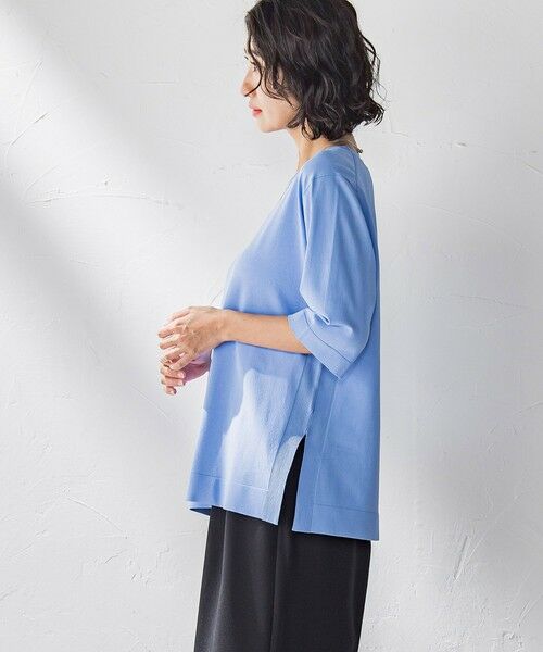 la.f... / ラ・エフ ニット・セーター | Tシャツ風ニットプルオーバー≪手洗い可能≫ | 詳細24