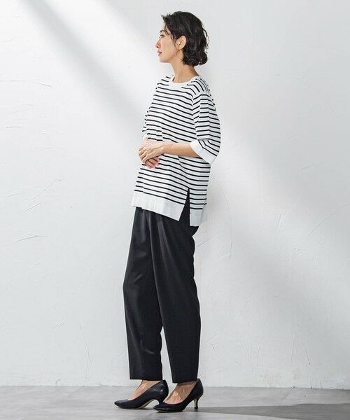 la.f... / ラ・エフ ニット・セーター | Tシャツ風ボーダーニットプルオーバー≪手洗い可能≫ | 詳細3