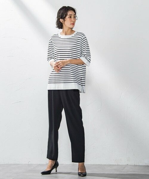 la.f... / ラ・エフ ニット・セーター | Tシャツ風ボーダーニットプルオーバー≪手洗い可能≫ | 詳細4