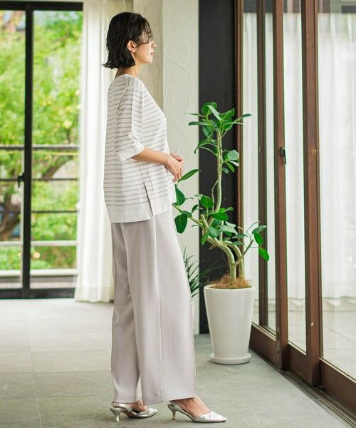 la.f... / ラ・エフ ニット・セーター | Tシャツ風ボーダーニットプルオーバー≪手洗い可能≫ | 詳細14