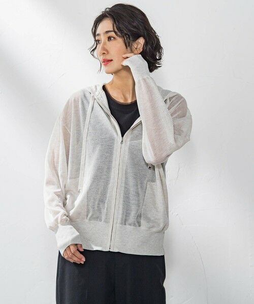 la.f... / ラ・エフ ニット・セーター | シアーラメニットパーカー≪手洗い可能≫ | 詳細22