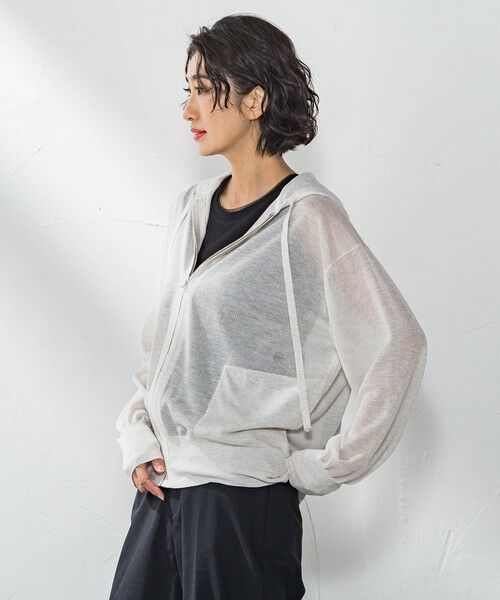 la.f... / ラ・エフ ニット・セーター | シアーラメニットパーカー≪手洗い可能≫ | 詳細23