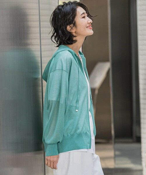 la.f... / ラ・エフ ニット・セーター | シアーラメニットパーカー≪手洗い可能≫ | 詳細30