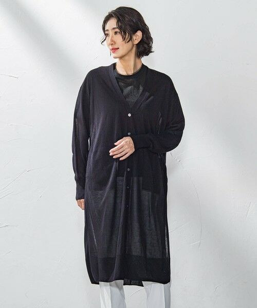 la.f... / ラ・エフ カーディガン・ボレロ | シアーラメニット≪手洗い可能≫ | 詳細1