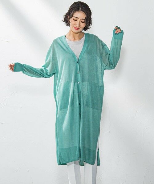 la.f... / ラ・エフ カーディガン・ボレロ | シアーラメニット≪手洗い可能≫ | 詳細25