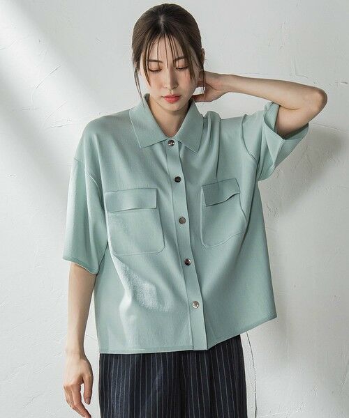 la.f... / ラ・エフ ニット・セーター | ポケット付き襟ニット≪手洗い可能≫ | 詳細2