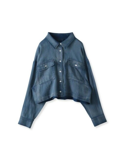 la.f... / ラ・エフ シャツ・ブラウス | 【biyori】ショート丈デニムシャツ≪手洗い可能≫ | 詳細7