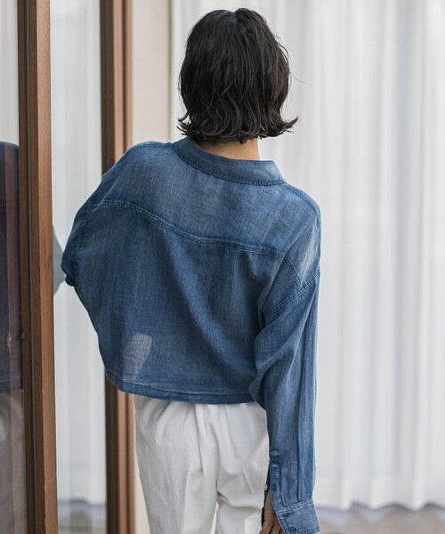 la.f... / ラ・エフ シャツ・ブラウス | 【biyori】ショート丈デニムシャツ≪手洗い可能≫ | 詳細3
