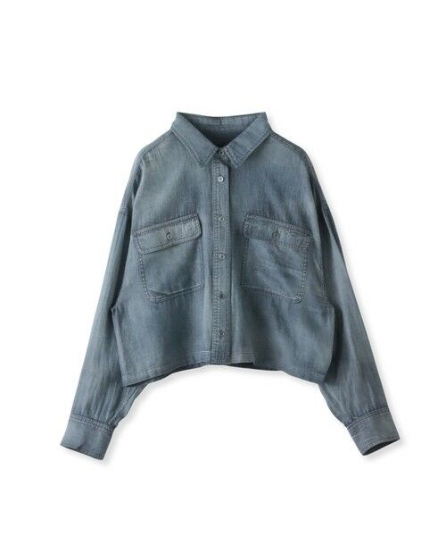 la.f... / ラ・エフ シャツ・ブラウス | 【biyori】ショート丈デニムシャツ≪手洗い可能≫ | 詳細22