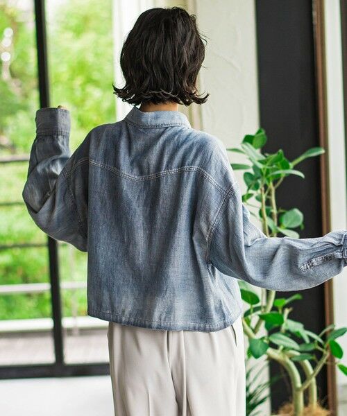 la.f... / ラ・エフ シャツ・ブラウス | 【biyori】ショート丈デニムシャツ≪手洗い可能≫ | 詳細18