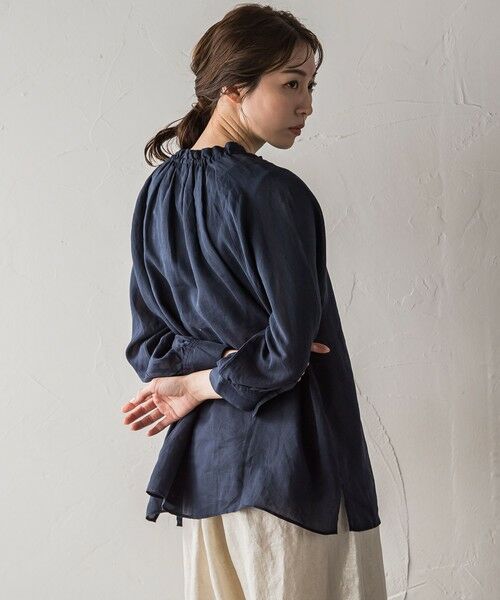 la.f... / ラ・エフ シャツ・ブラウス | 【biyori】ラミーブラウス≪洗濯機で洗える≫ | 詳細4