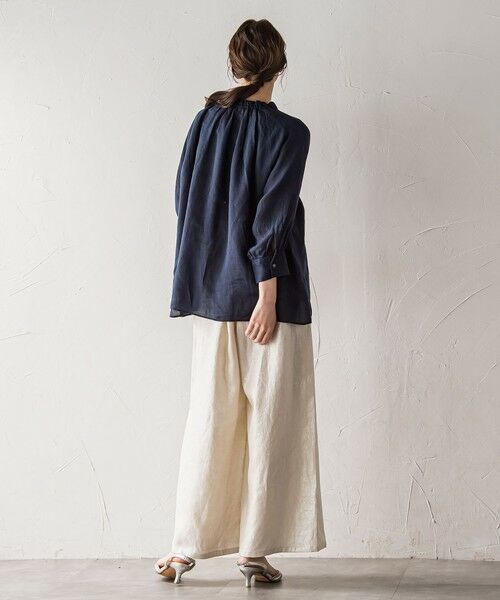 la.f... / ラ・エフ シャツ・ブラウス | 【biyori】ラミーブラウス≪洗濯機で洗える≫ | 詳細6