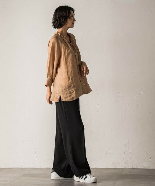 la.f... / ラ・エフ シャツ・ブラウス | 【biyori】ラミーブラウス≪洗濯機で洗える≫ | 詳細12